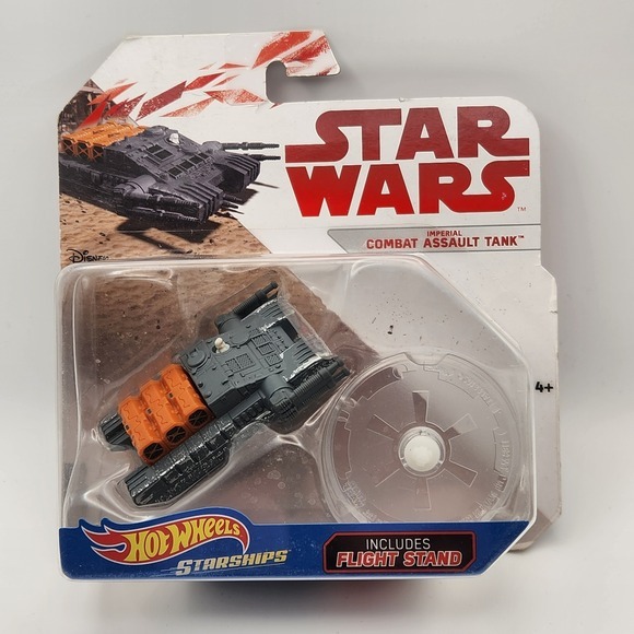 Hot Wheels Other - Hot Wheels Star Wars Imperial Combat Assault Tank Starship Includes Flight Stand
